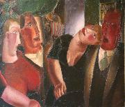 Frits Van den Berghe Lovers in the village china oil painting artist